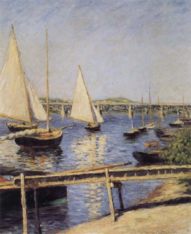 Gustave Caillebotte Sailboat Norge oil painting art